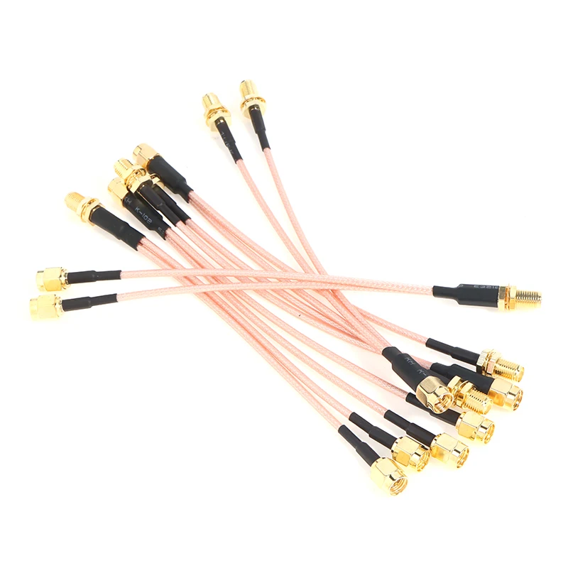 SMA to 2X SMA Male Female Y Type Splitter Combiner Jumper Cable Pigtail SMA MALE/ FEMALE 2X SMA MALE/FE Connector MALE