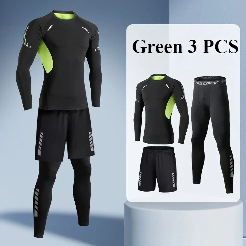 

2026 Spring Running Sets 2-3 PCS for Men Fitness Wear Jogging Set Quick Dry Technology Gym Outdoor Sports Clothing Activities