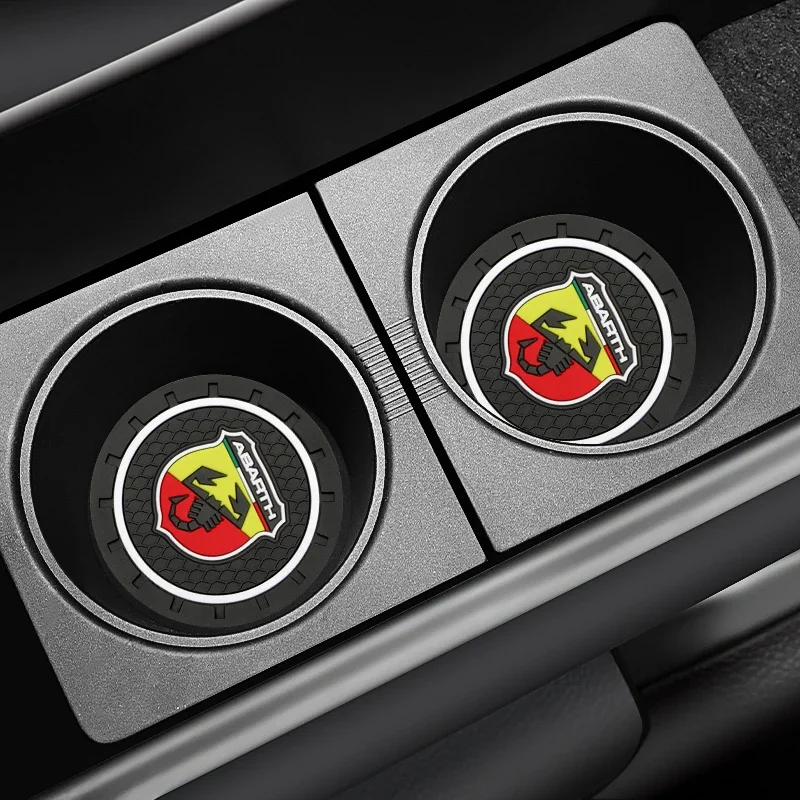 سيارة المضادة للانزلاق بطانة حماية من السيليكون حامل أكواب الماء شرب كوستر لشركة فيات أبارث 500 595 غراندي بونتو دوكاتو تيبو ستيلو UNO أسترا برافو