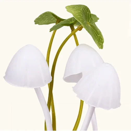 Lampu malam warna-warni LED, lampu rumah penghemat energi, adaptor colokan gaya Eropa, lampu jamur Avatar, induksi cahaya malam warna-warni