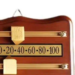 Medium Density Fiberboard Pool Game Scoreboard with Metal Frame Double Track Billiard Scorer Slide to Adjust Game Scores