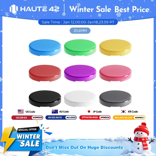 Alta42 Hitbox Cross Keycaps para controlador Arcade sin palanca Mini Hitbox tapas de botones coloridos DIY 20,6mm teclas de perfil bajo 8 piezas