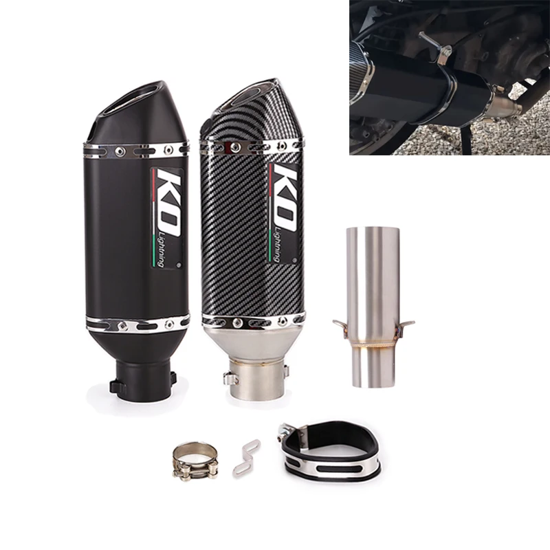 

Exhaust System For Piaggio Beverly 125/300 MP3 125/250 LT 300 X10 125 Motorcycle Mid Link Pipe Connect 51mm Muffler Baffler