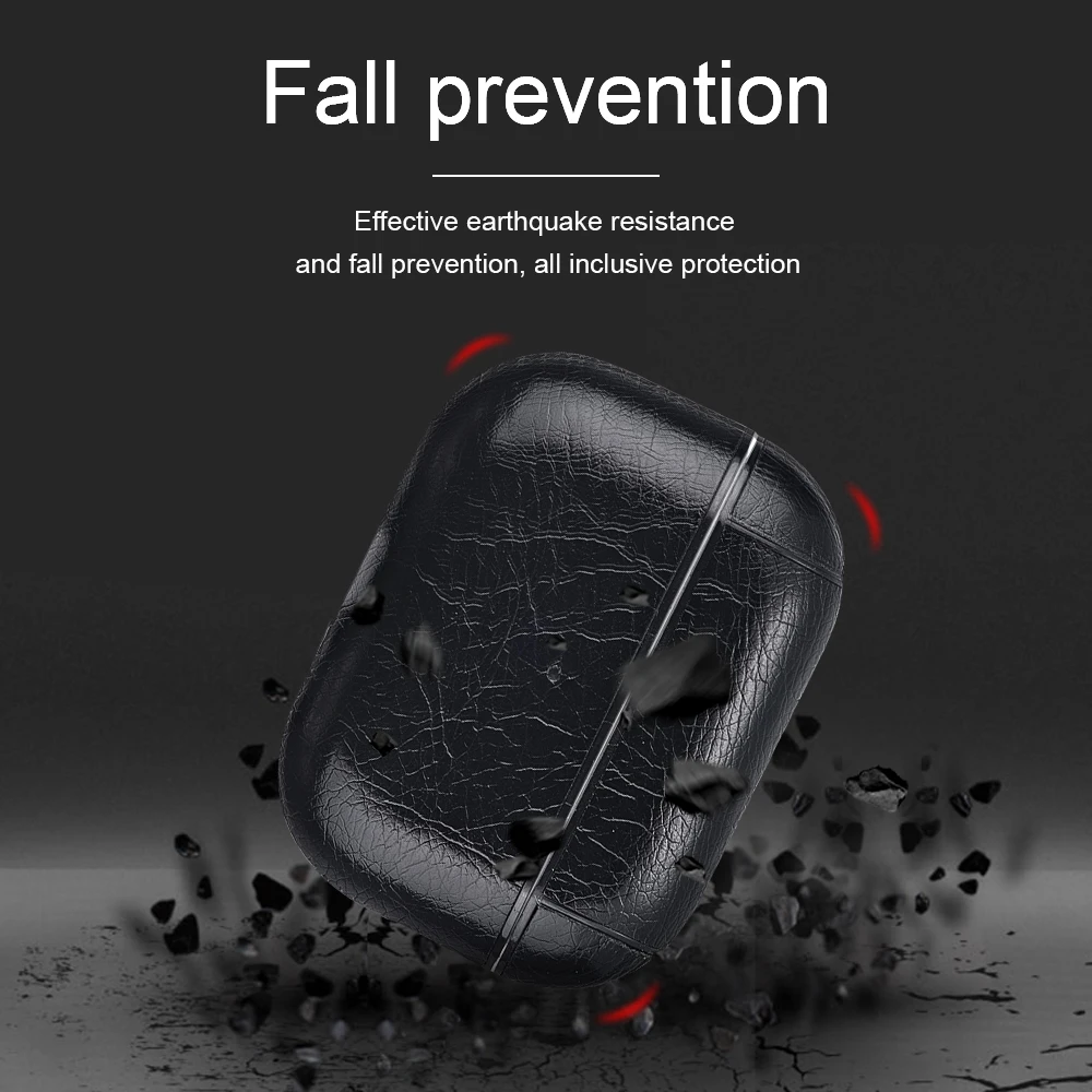 For Airpods Pro 2 Case Leather Business Earphone Case Headset Shell Headphone Cover For Apple Air Pod 3 Pro 2nd Generation USB C