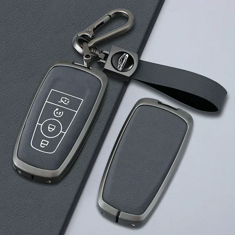 2/3/4/5 Button Car Remote Control Key Cover Is Suitable For Ford Raptor Ecosport Ranger F150 F250 F350 Alloy Key Housing Cover