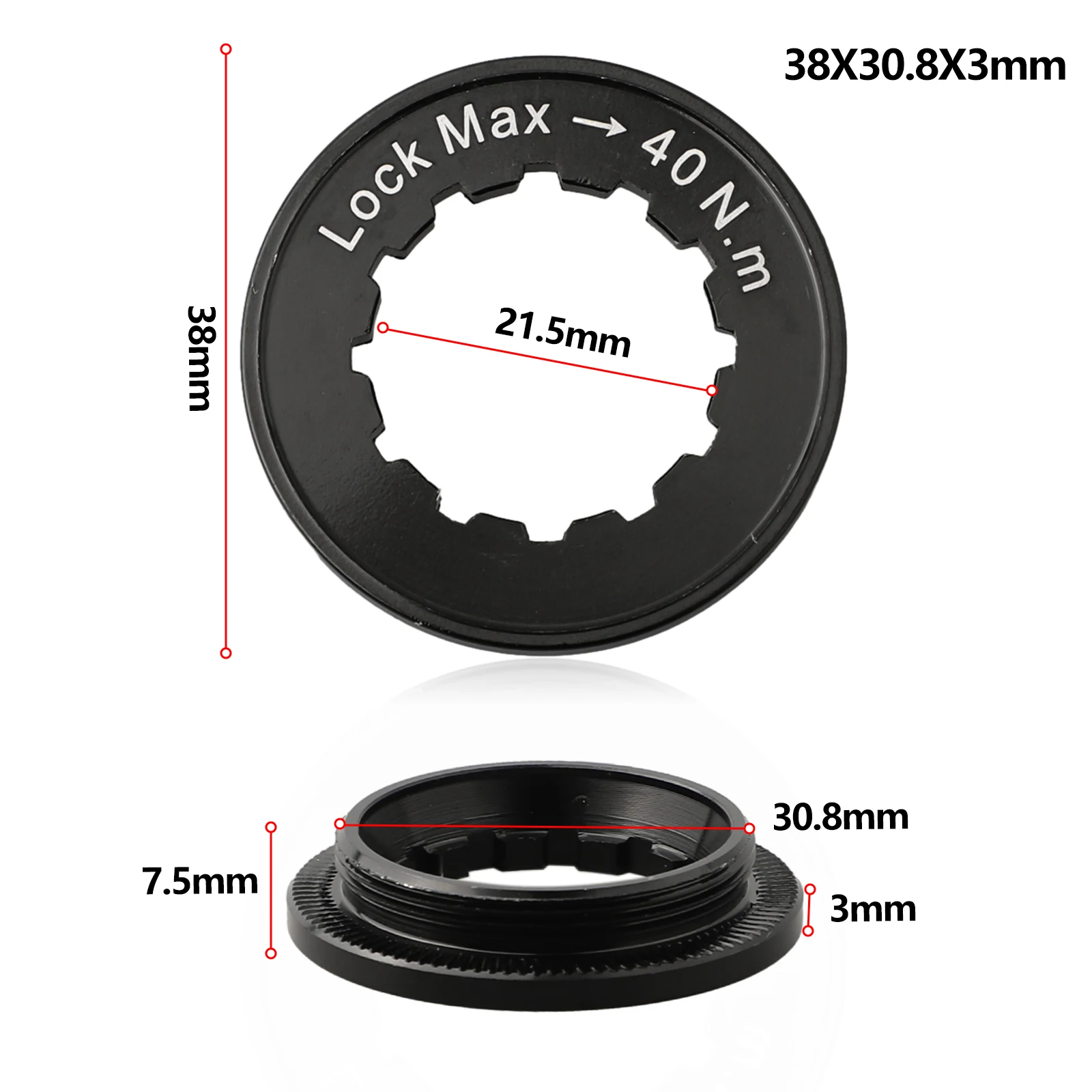 Bike Bicycle Centerlock Disc Brake Lockring For-Shimano Deore XTR XT SLX Bicycle Center Lock Disc Lock Cover