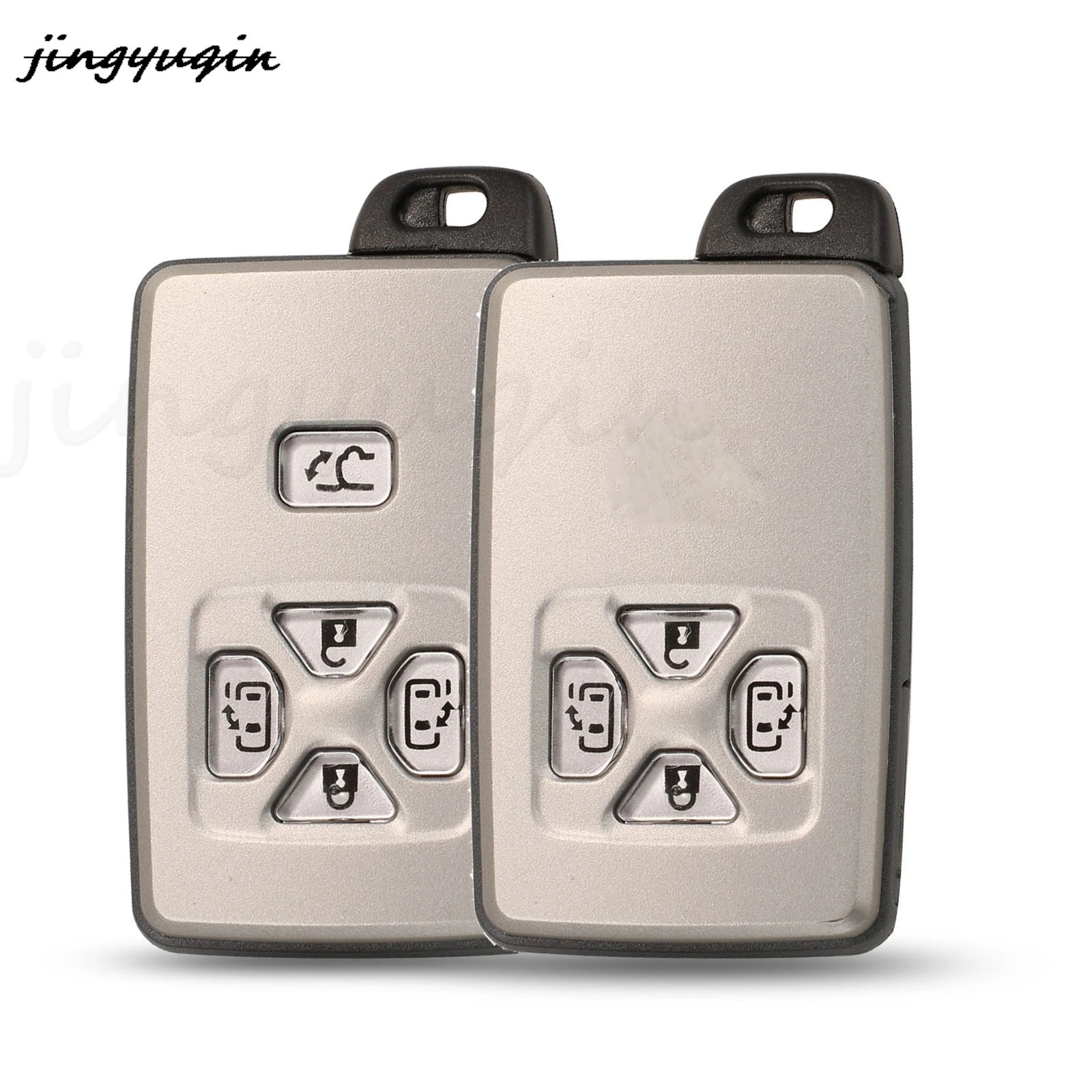 

jingyuqin 4/5 Buttons Smart Keyless Shell Fob For Toyota Noah Voxi Alphard Estima Vellfire Smart Card Remote Car Key Case