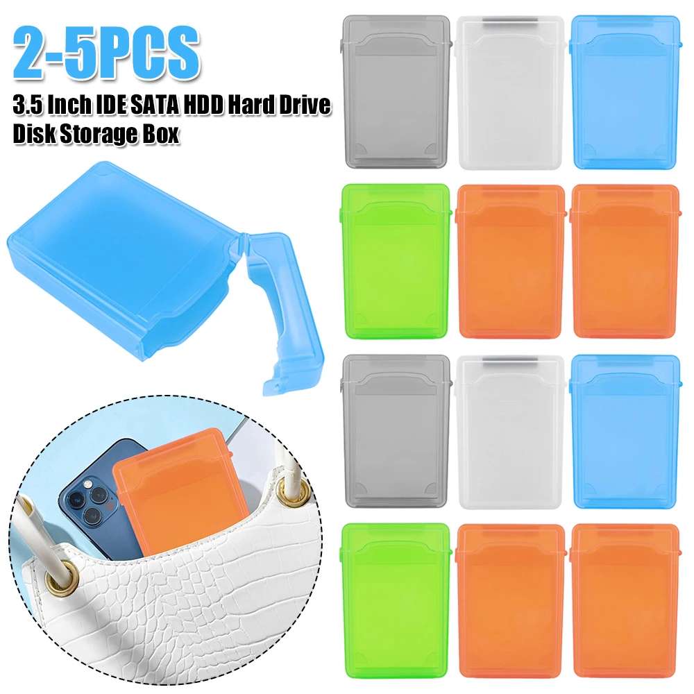 

Внешний корпус для жесткого диска 3,5 дюйма IDE/SATA, ударопрочный пластиковый кейс для HDD, защитный чехол для HDD, бокс для HDD