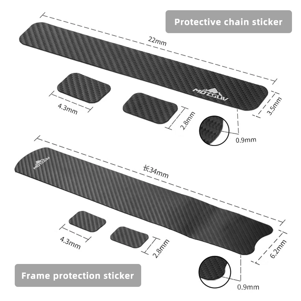 Bike Chain Sticker Anti Scratch Protector MTB / Road Bicycle Anti-Slip Sticker Protection Frame Guard Protection