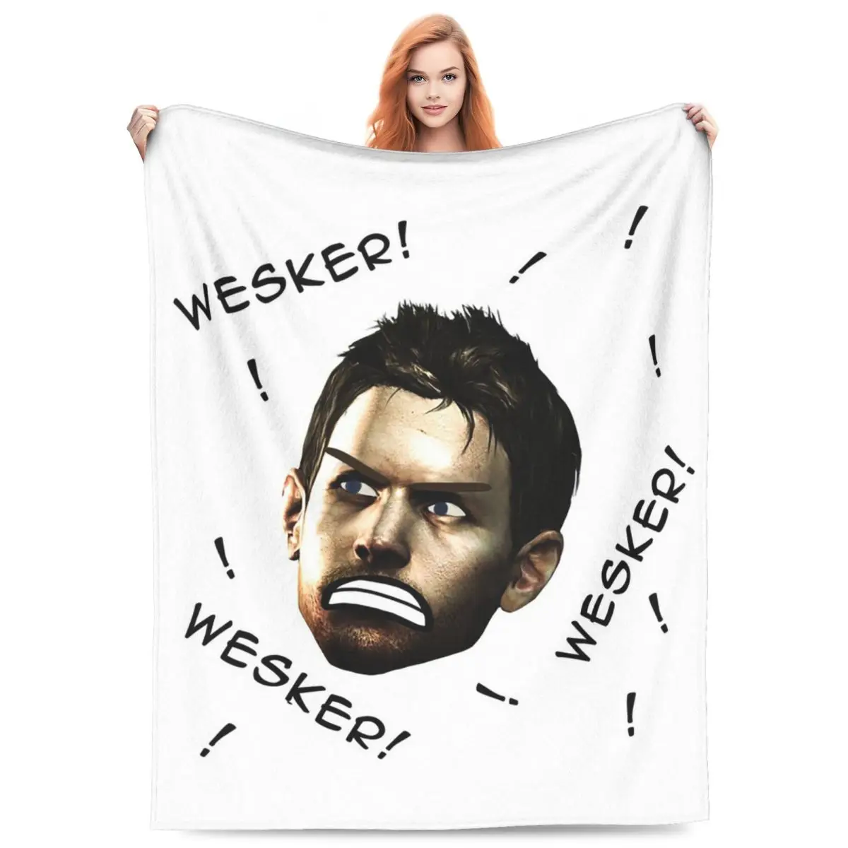 Chris Yelling Wesker Socks55 Blankets Fleece Sofa Throw Blanket Lightweight for Home Bedroom Travel Throws Bedspread Quilt
