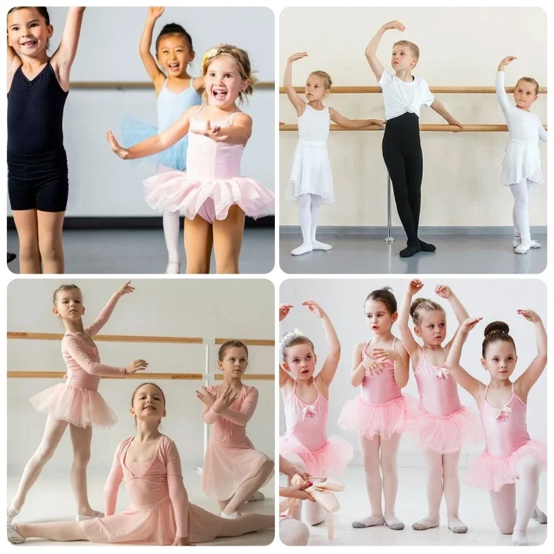 Schulkinder Mädchen Übergang Ballettstrumpfhose Ultraweiche, bequeme, blickdichte, umwandelbare Baby-Tanzstrumpfhose mit dem Loch – Detail 5
