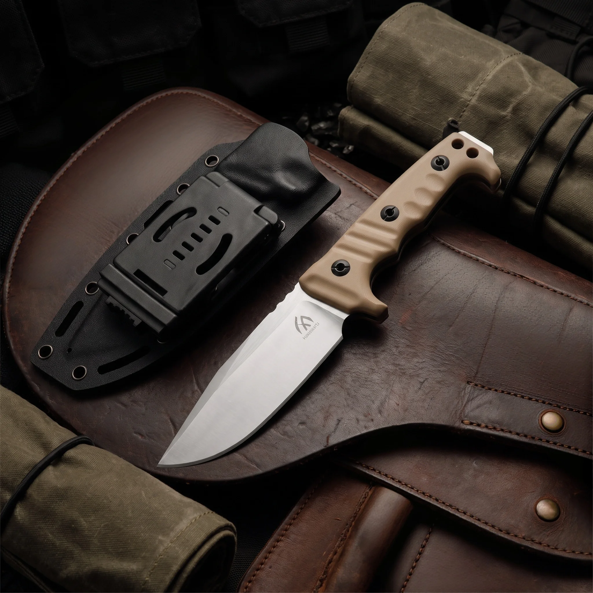 Couteau de randonnée à lame fi - Bushcraft Knife Fixed avis et prix