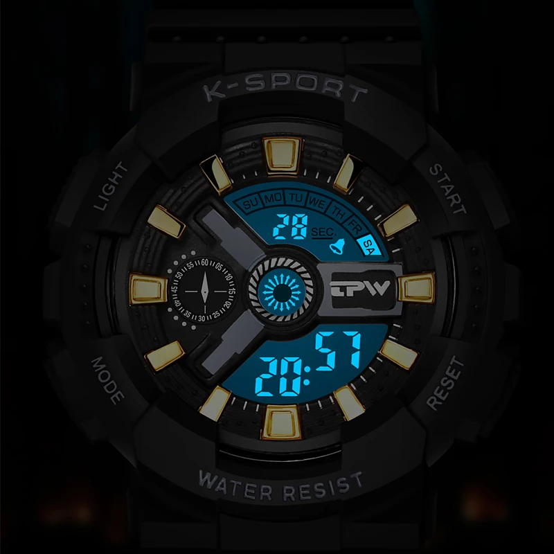 Unisex Trendy Kids Quartz Digital Watch 3ATM Waterproof LED Sports Electronic Wristwatch for Boys And Girls Fashion Outdoor