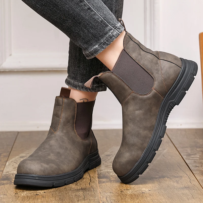 

Men's autumn and winter boots Comfortable and high-quality styles Office or leisure business 38-46 Fashion young plus size