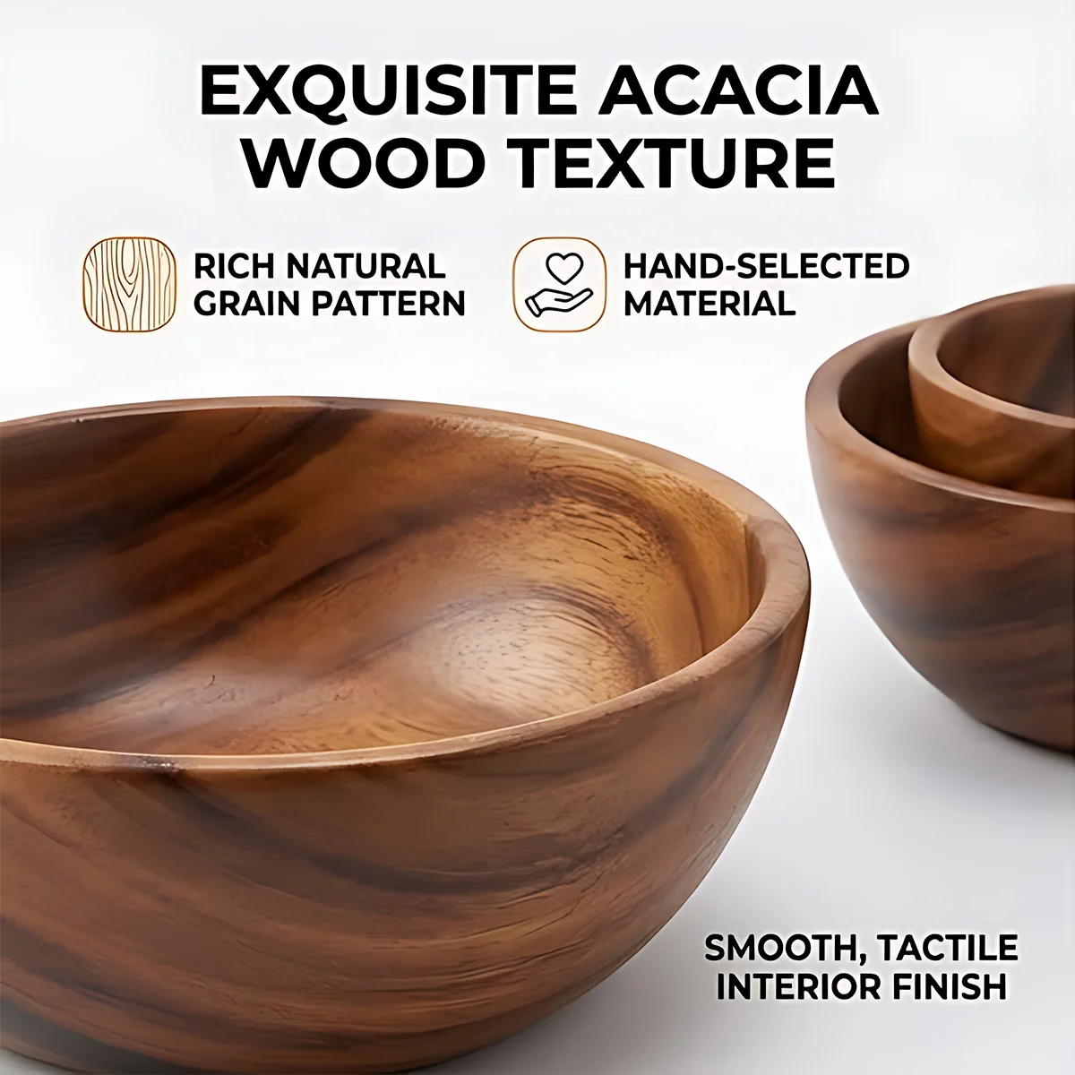 Acacia Wood Multipurpose Serving Bowl 6