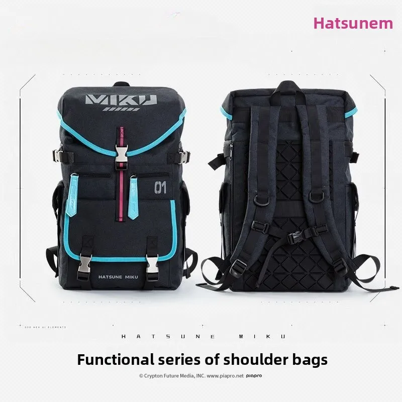 Hatsune Miku anime cartoon cute Kawaii backpack for primary and secondary school students unisex school bag travel bag gift