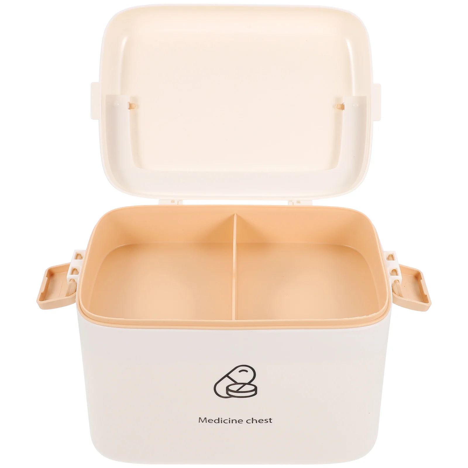 حافظة طبية محمولة بطبقة مزدوجة صندوق إسعافات أولية منزلي منظم ذو سعة كبيرة لرياض الأطفال في المدرسة المنزلية