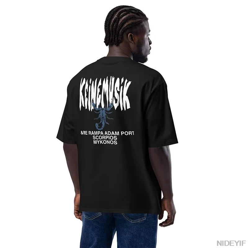 تي شيرت صيفي Keinemusik X Pacha تي شيرت رجالي ونسائي موضة الشارع قطن قصير الأكمام تي شيرت رجالي الهيب هوب ملابس رياضية P5