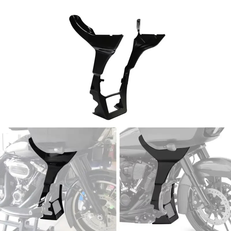 XF2906C449-B CVO Leg Fairing Side Spoiler Fairing Extended Chin Spoiler Fit for Road Glide 2017 +