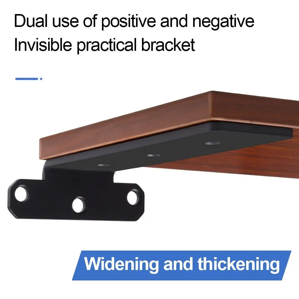 Concealed Wall Mounted Multi-functional Furniture Holder Right Angle Bracket Desk Shelf Holder Hardware