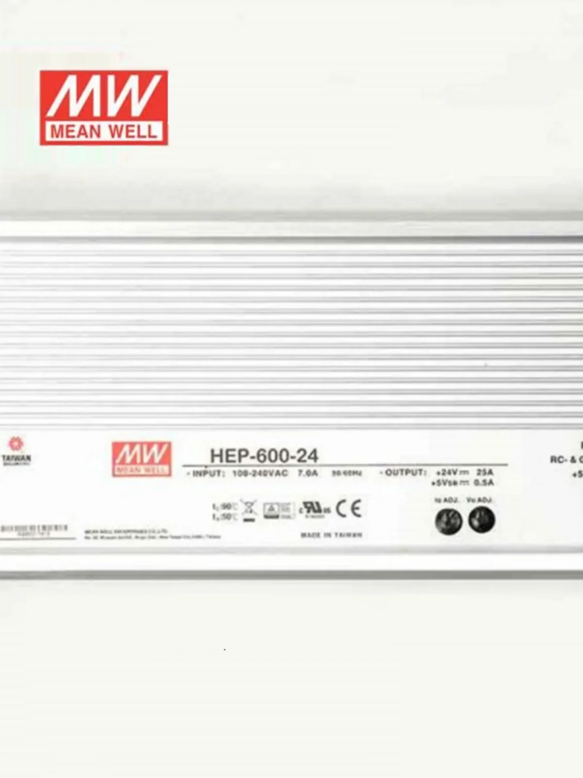 Taiwan MW HEP-600-12/15/20/24/30/36/42/48/54V Power Supply With PFC Function