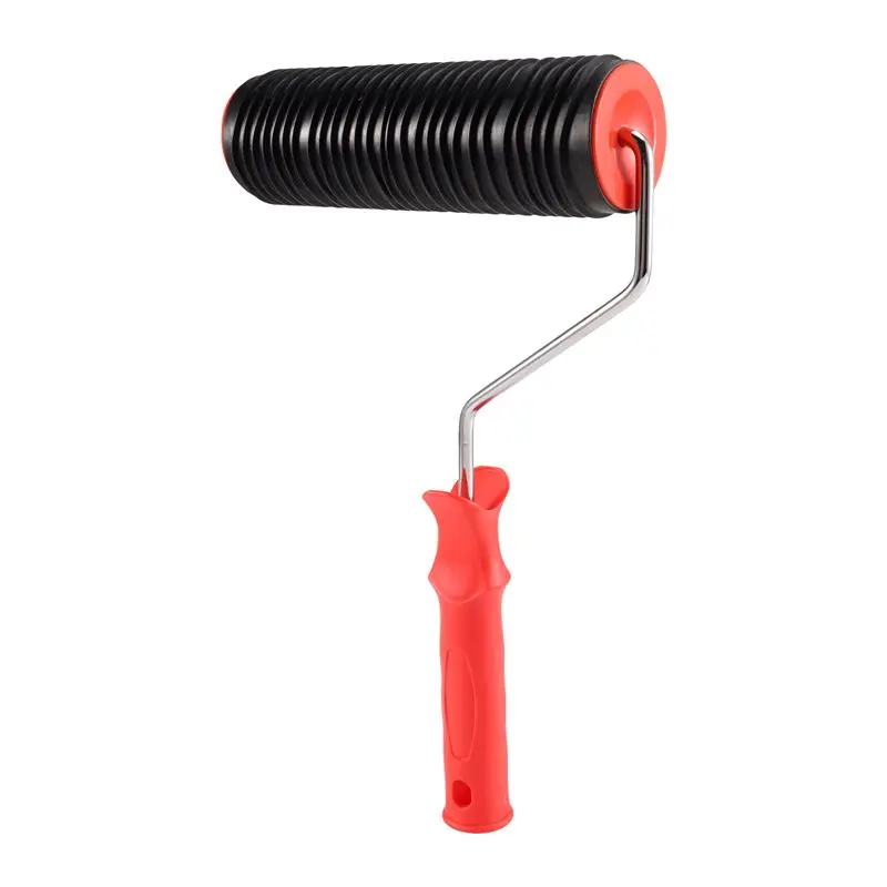 AB34-Decorative Paint Roller Patterned Painting Tool For Wall Rubber Protection Stamp Polyurethane Textured Paint Wheel