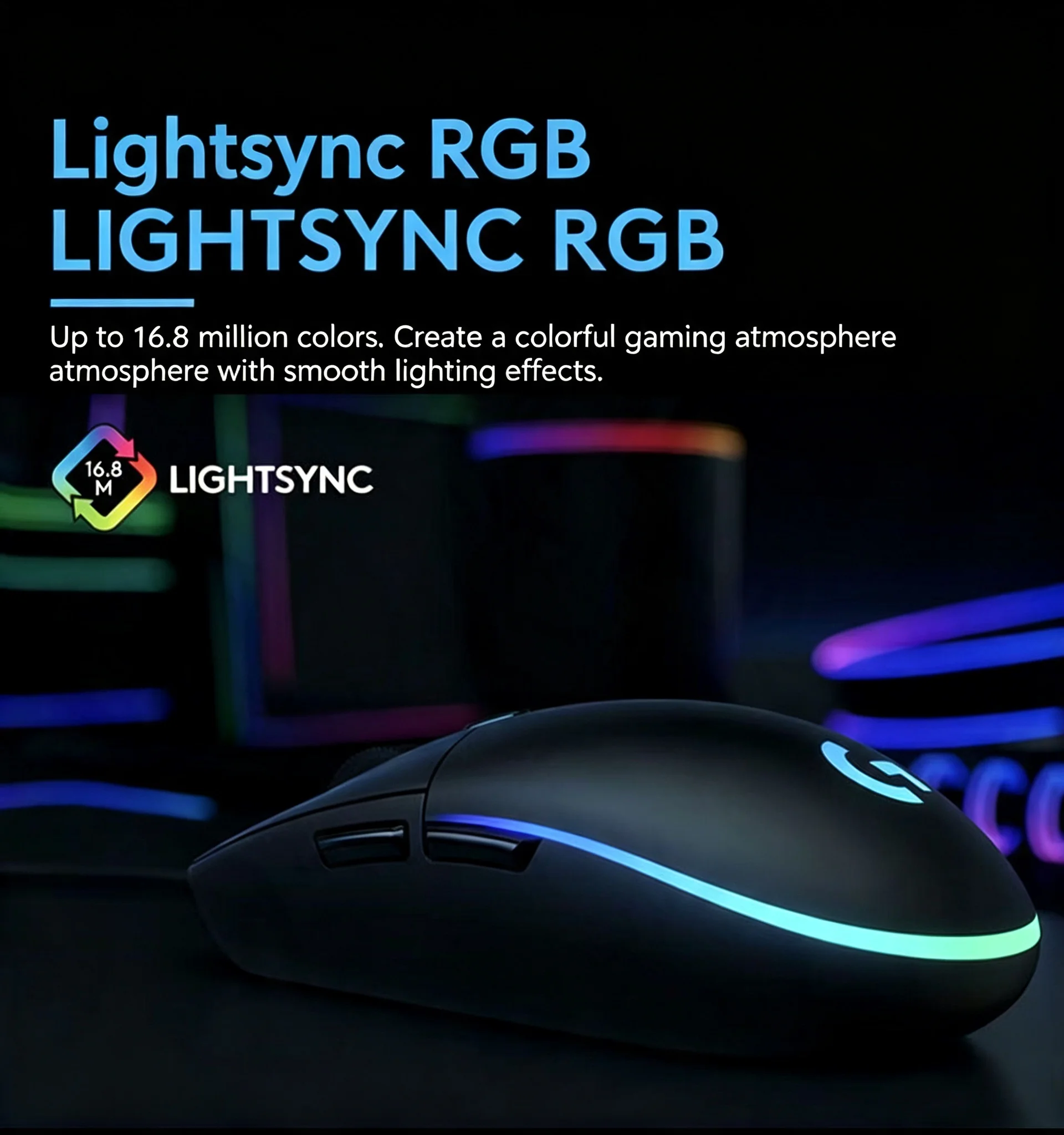 Logitech G102 Gen2 Versatile Wired Gaming Mouse, Switchable RGB Lighting Theme, Solid Mechanical Keys, Budget Friendly Gaming Ac