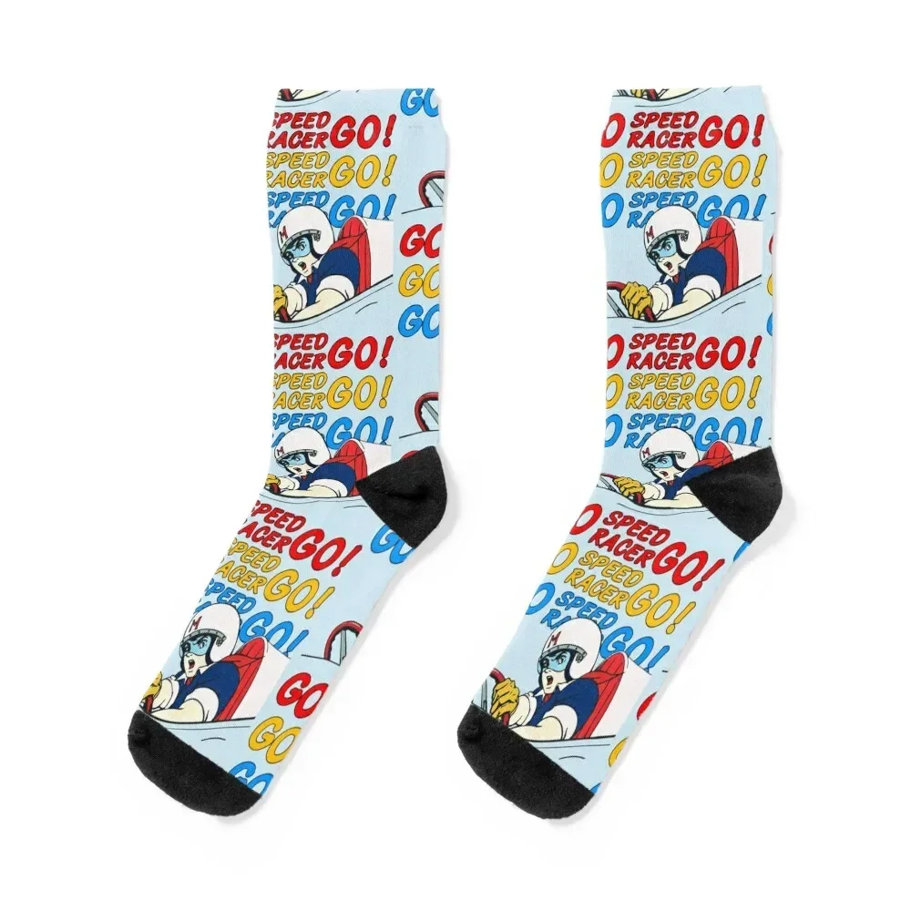 

Go Speed Racer Go! Socks cartoon christmas stocking Sports Non-slip Boy Child Socks Women's