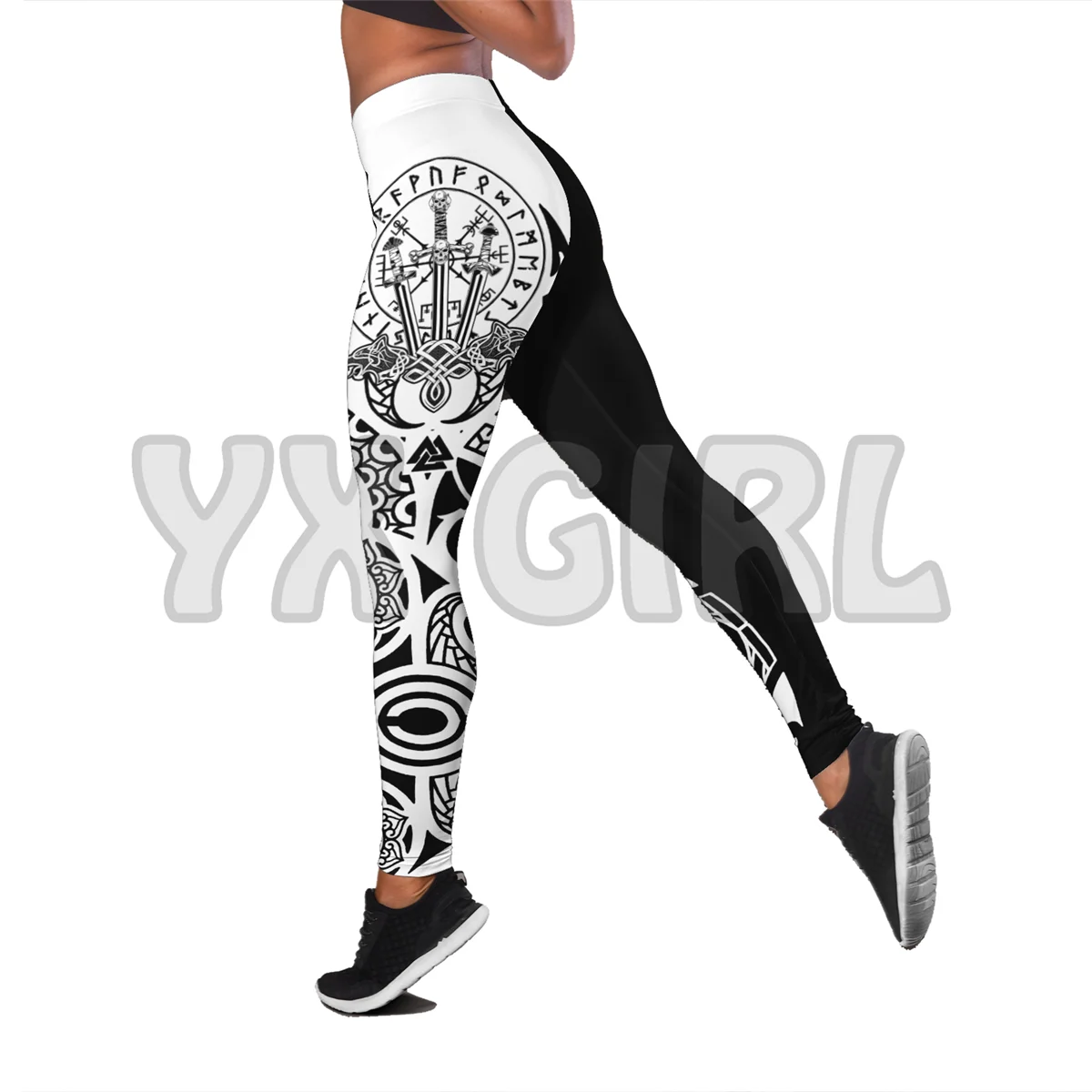 Warrior viking 3D Printed Tank Top + Legging Combo Outfit Yoga Fitness Legging Women