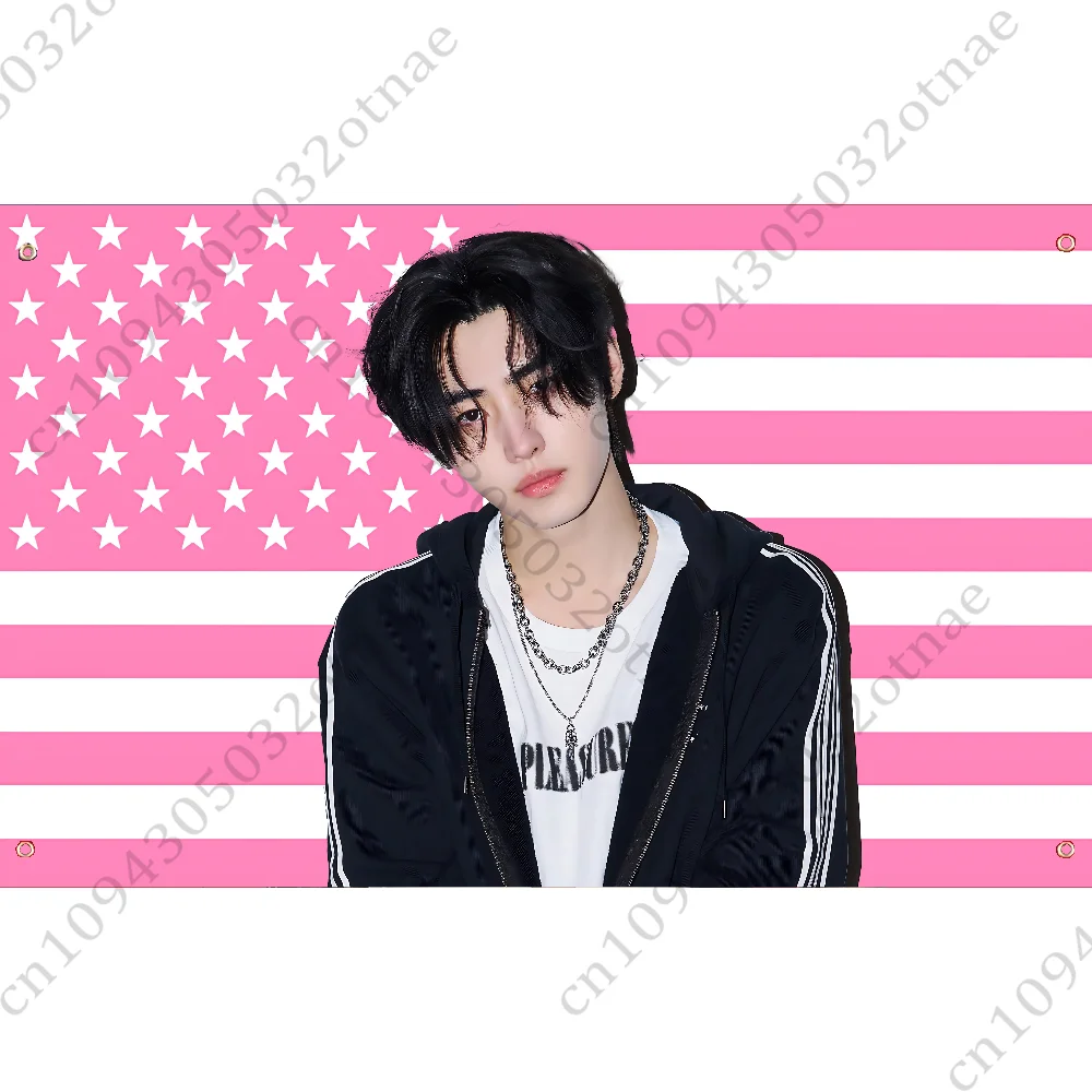 S-Sunghoons Hot Girls Kpop American Flag Tapestry Funny Banner For College Dorm Bedroom Outdoor Living Room Wall Art Decor Party