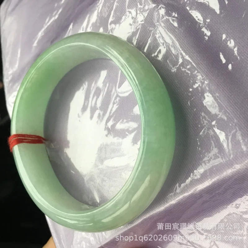 

Myanmar Ice-like Yang Green Floating Jade Bracelet