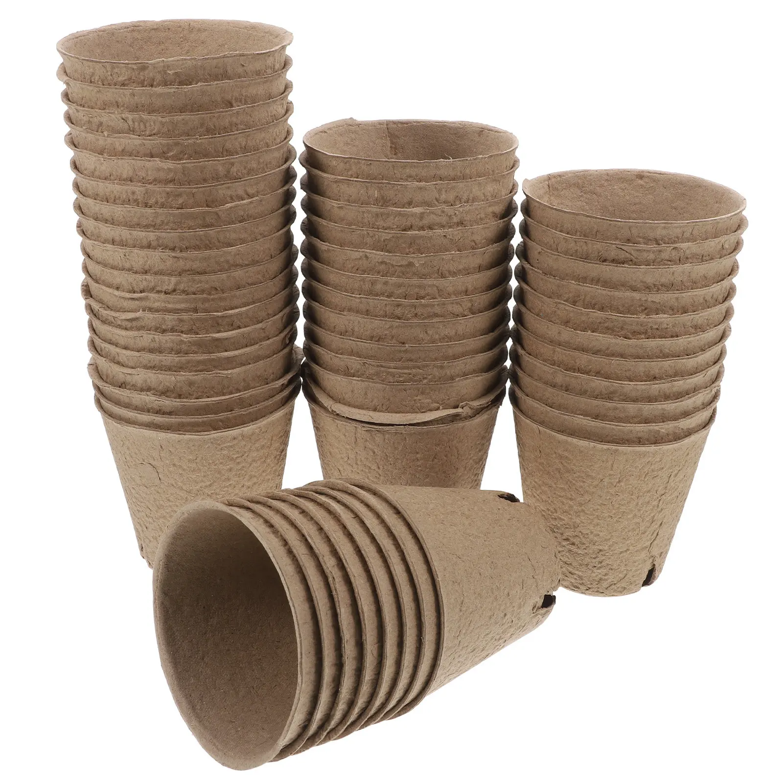 

Набор из 50 шт. бумажных стаканчиков для рассады, маленьких горшков для выращивания растений, стартовых горшков для проращивания семян с дренажными отверстиями