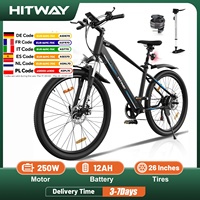HITWAY Electric bike, powerful Mountain Electric bike 36V 12Ah 250W with speeds, 26-inch support bikes