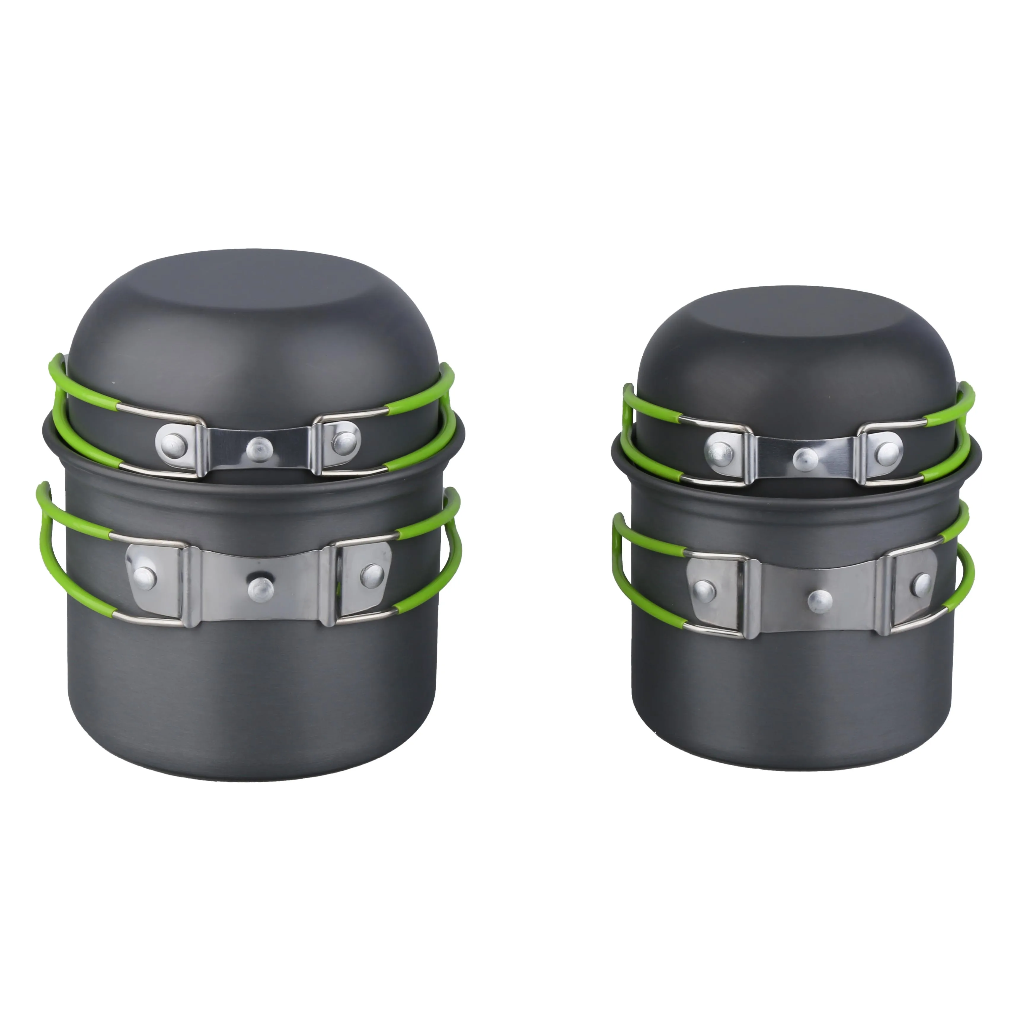 

STARCAMP 2-3 Person 4-in-1 Aluminium Outdoor Cookware Set Picnic & Camping Mess Kit with Pot & Pan
