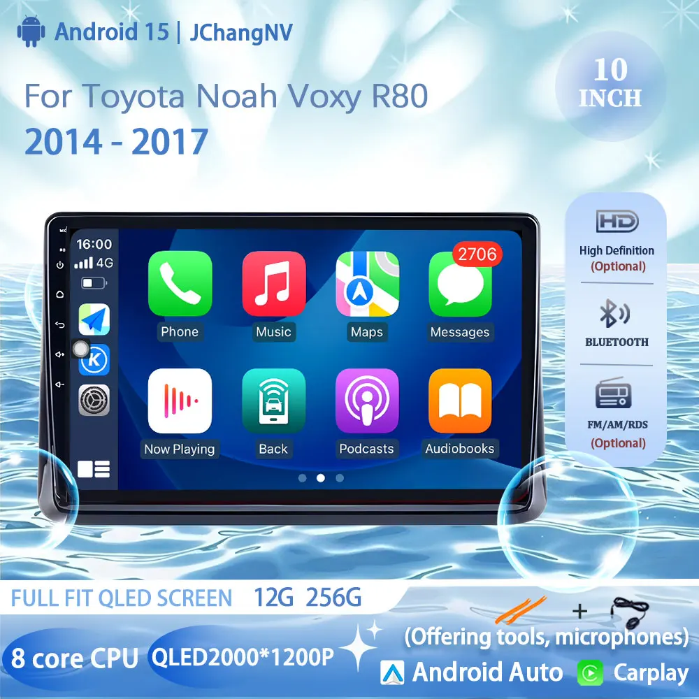 

10 '' WiFi Touch Screen GPS Car Audio Multimedia Player Android 15 For Toyota Noah Voxy R80 2014 2015 2016 2017