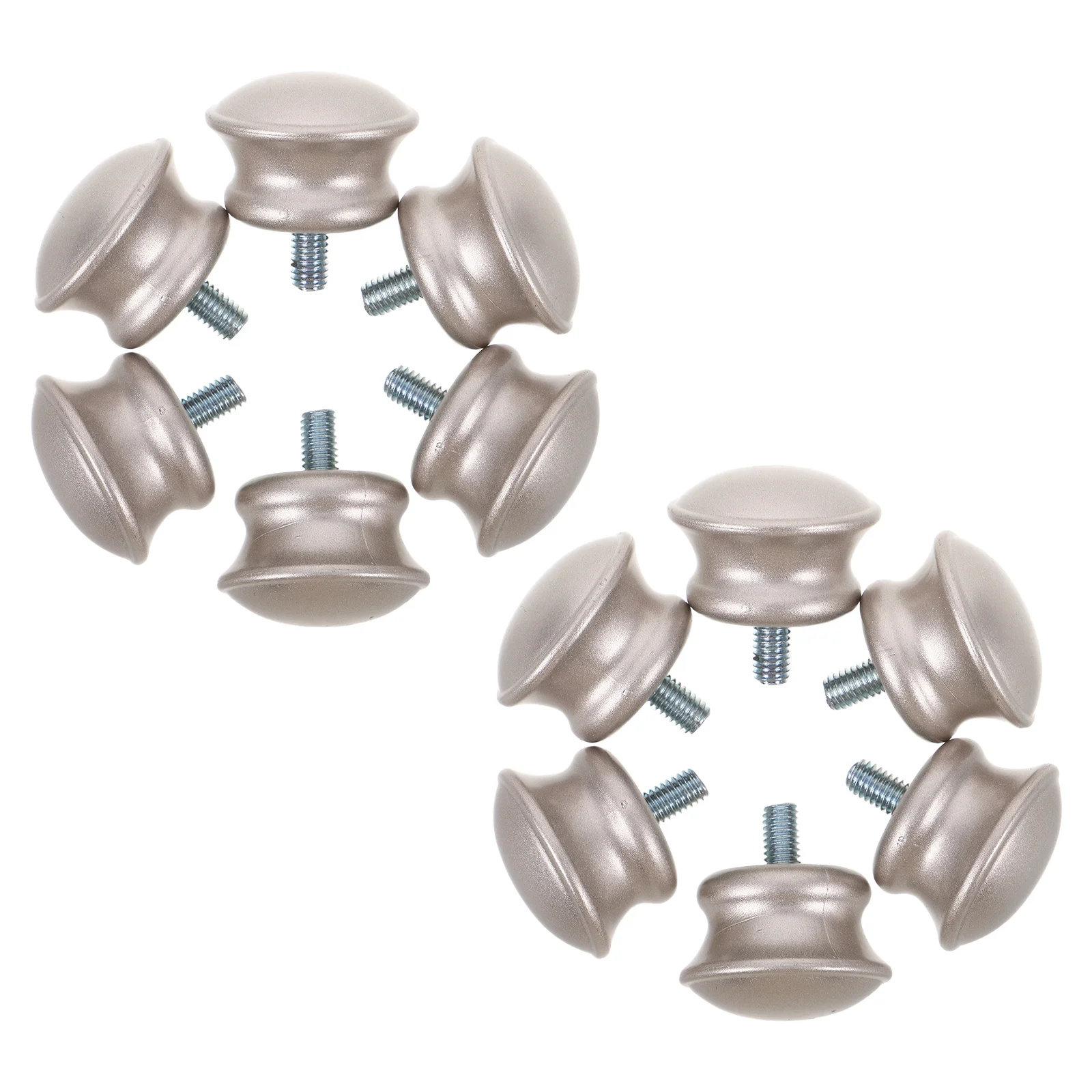 

6Pcs Curtain Rod End Caps Silver Screw on Finials for Closet Drapery Rods Decorative Replacement Curtain Rod End Cap