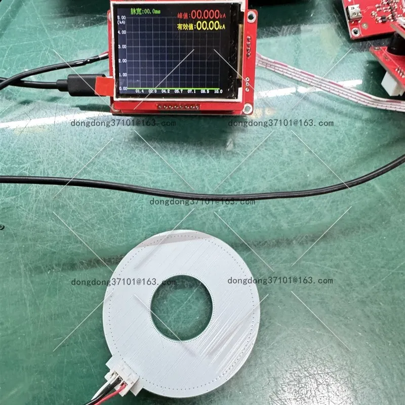 Spot welding machine current detector, coil induction current meter, can measure AC, straight X flow, can measure peak value