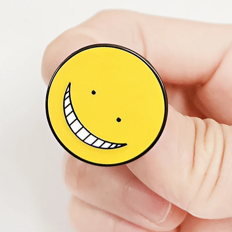 Koro Sensei Octopus head badge Assassination Classroom Japanese manga series enamel pin metal badge Anime brooches gift