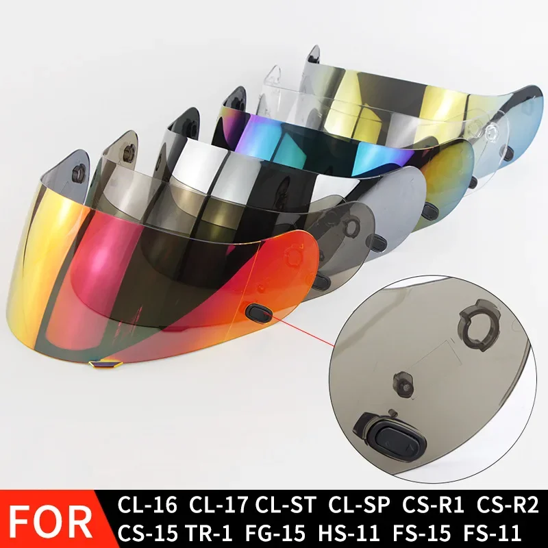 Helmet Parts Visor for HJ-26  CL-16 CL-17 CL-ST CL-SP CS-R1 CS-R2 Motorcycle Helmet Shield Lens Casco Moto Accessories Capacete