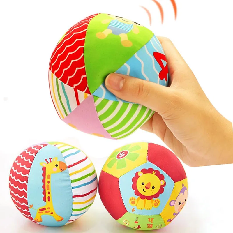 Soothe-sonajero de bolas para bebé, juguete de actividad para gatear, mano suave de agarre de pelota, juguetes sensoriales educativos para bebés de