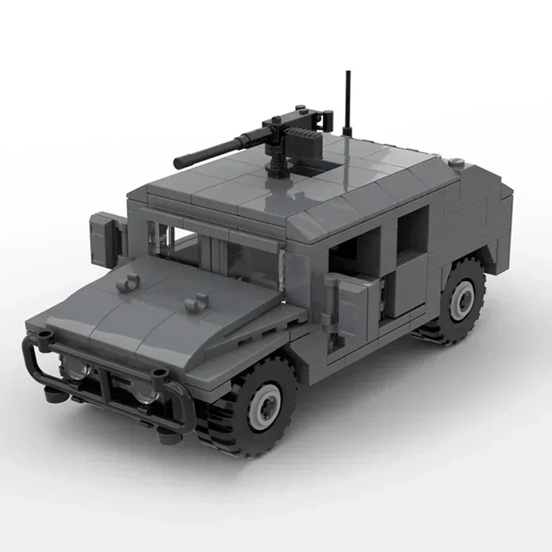 Moc cegły budowlane wojskowy Model ciężarówki HMMWV M1025 technologia pojazdu klocki modułowe prezenty zabawki świąteczne zestawy DIY montaż