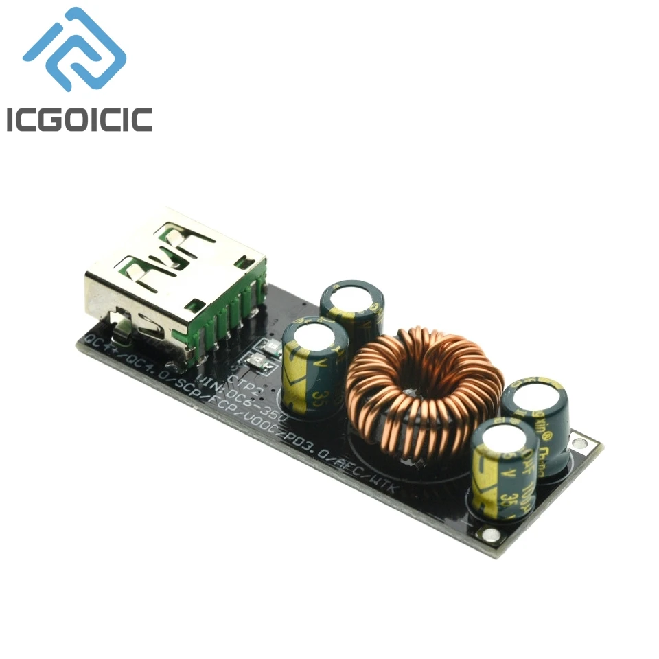 QC4.0 QC3.0 1 2 4 Way USB Type-C Mobile Phone Quick Charge Adapter 6-35V Step Down Buck Boost Module SW3518 / SW3516 For Huawei