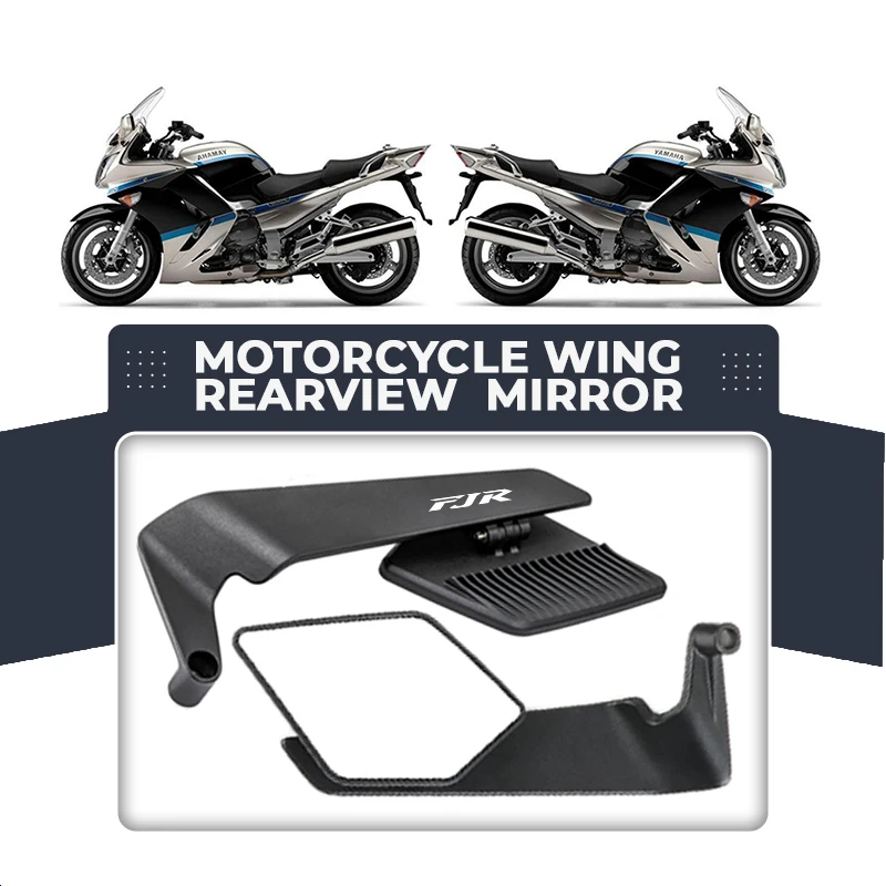 Espejo retrovisor de motocicleta mejorado Original ala de viento fija para YAMAHA FJR 1300 FJR1300 FJR1200 FJR1300A FJR F J R