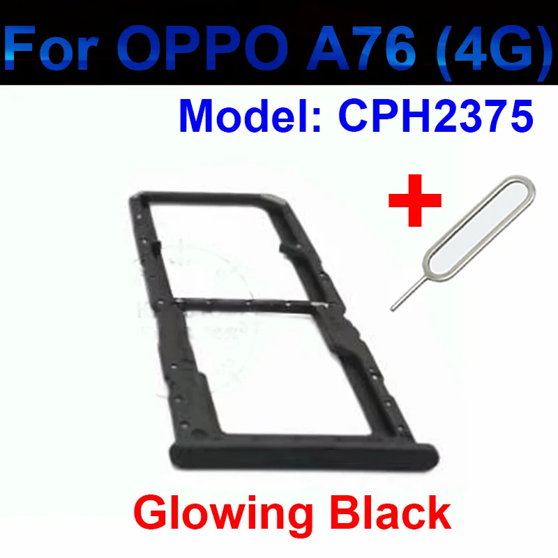 Dual Sim Card Tray Holder For OPPO A76 A77 A77s A78 4G 5G (2022) A83 (2018) SD Card Reader Slot Adapter Replacement Repair Parts