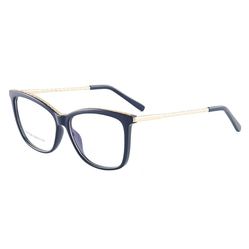 Lunettes bloquant la lumière bleue pour femmes et hommes, monture carrée vintage, lunettes optiques, lunettes respirantes en métal, mode, 1PC