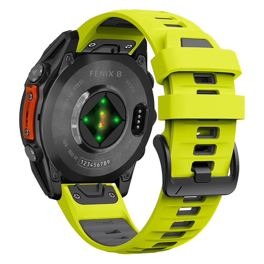 1:1 Fenix8 Horlogeband Voor Garmin Fenix 8 47mm 51mm E 7 7X6 6X5 5X/Epix Pro/Enduro 3 QuickFit 22mm 26mm Siliconen Band Armband