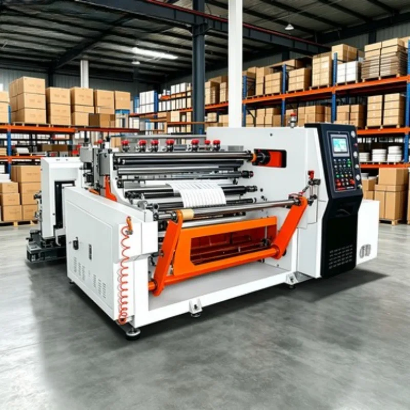 China Supplier Slitting Rewinding Machine Paper Roll Film Roll Slitter Rewinder with Roll Cutting Equipment  