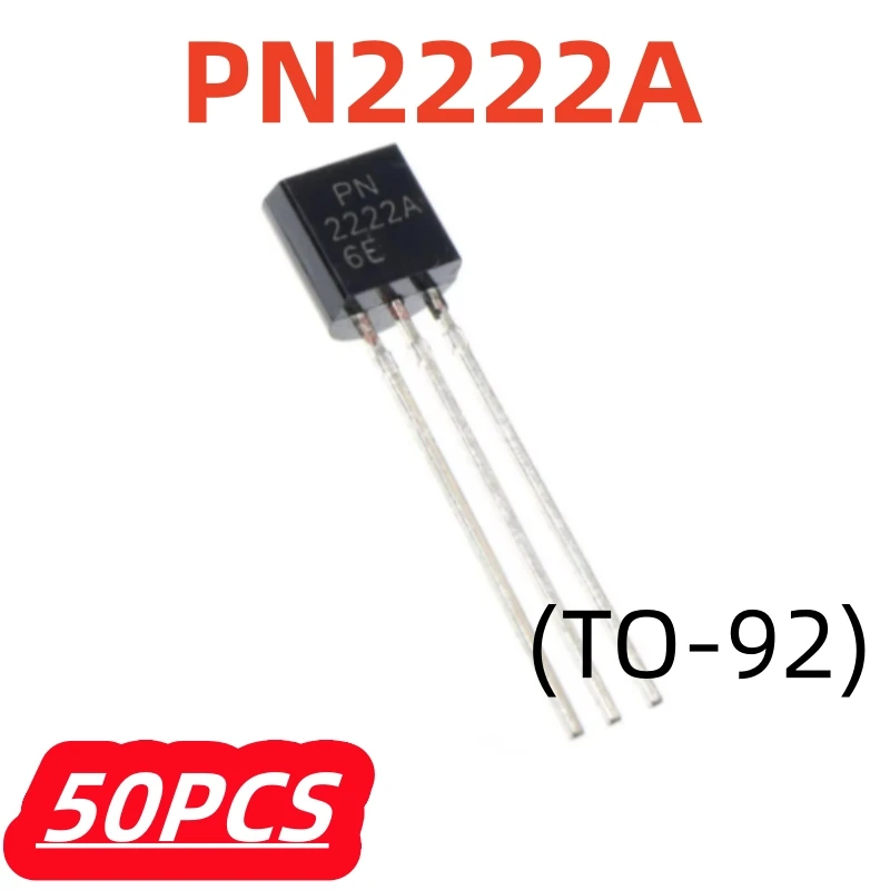 50Pcs/lot PN2222A TO-92 New 600MA/40V NPN triode Transistor In stock