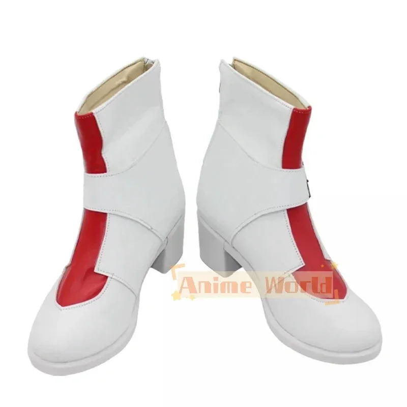 カーマインコスプレ靴ブルーベリーアカデミー PU 靴ハロウィンカーニバルブーツコスプレ小道具カスタムメイド