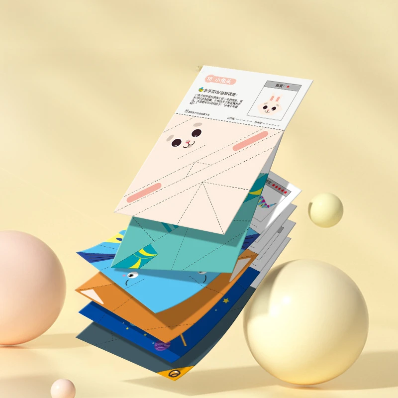 Kit Origami 3D, jouet éducatif de bricolage, livre en papier fait à la main, parfait pour la maternelle, Parent et enfant, artisanat éducatif de liaison